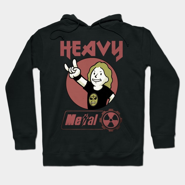 Heavy Metal Fan (Nuclear style) Hoodie by Kaijester